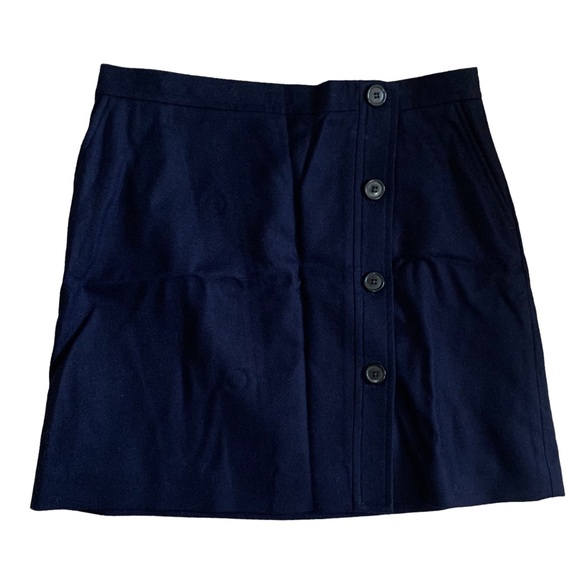 A.P.C. Buttoned Wool Skirt Sz M - Picture 1 of 7